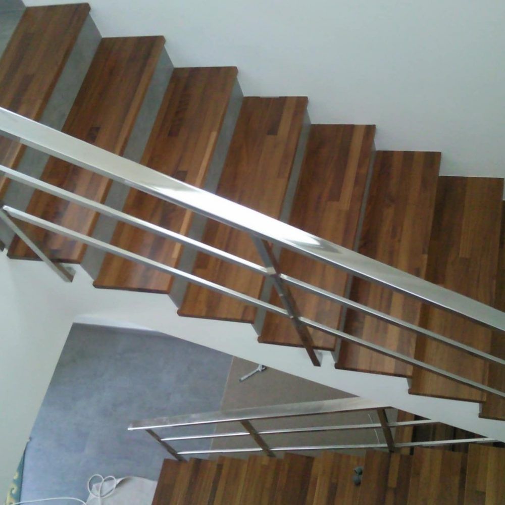 Barandilla De Escalera AICA - Acero Inoxidable 304, 100x106 Cm, 5 Travesaños, Para Interior Y Exterior
